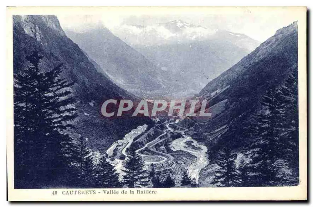 Cauterets - Dal van de Raillère — Uitgave van Laxe Zophil, Cauterets, n°40 - Voorkant