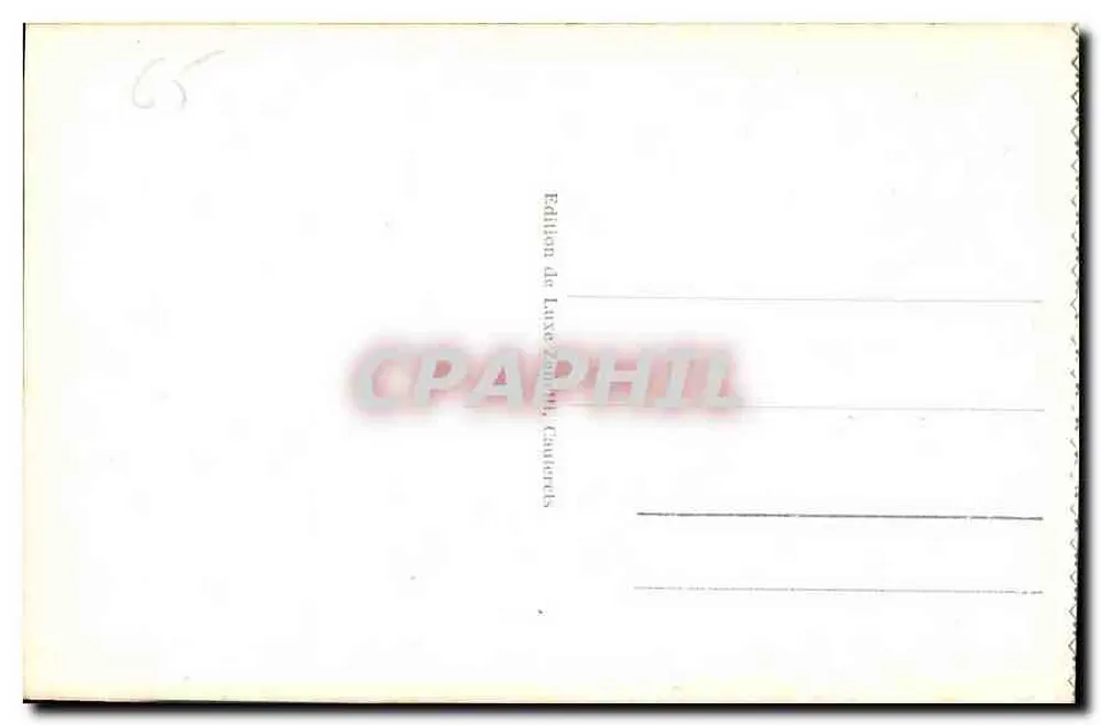 Cauterets - Dal van de Raillère — Uitgave van Laxe Zophil, Cauterets, n°40 - Achterkant