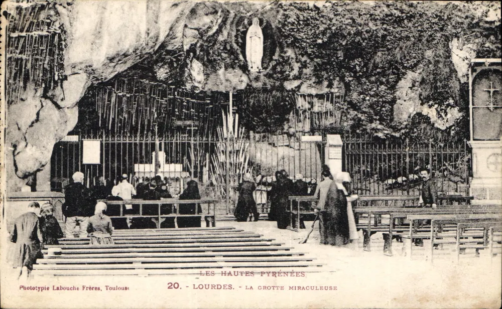 Lourdes - Die Wundergrotte — Phototypie Labouche Frères, Toulouse, n°20 - Vorderseite