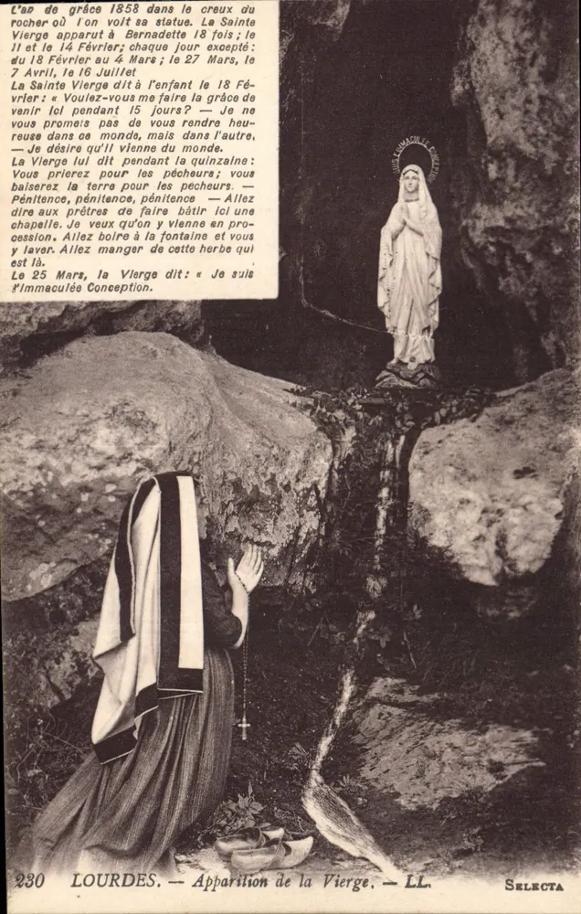 Lourdes — Objawienie Najświętszej Panny Maryi — LL. Selecta - Awers