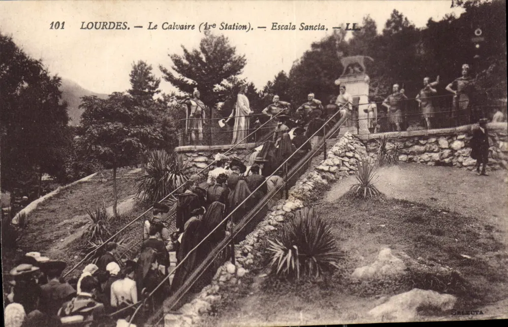 Lourdes — Der Calvarienberg (1. Station) — Escala Sancia — LL — Sélecta - Vorderseite