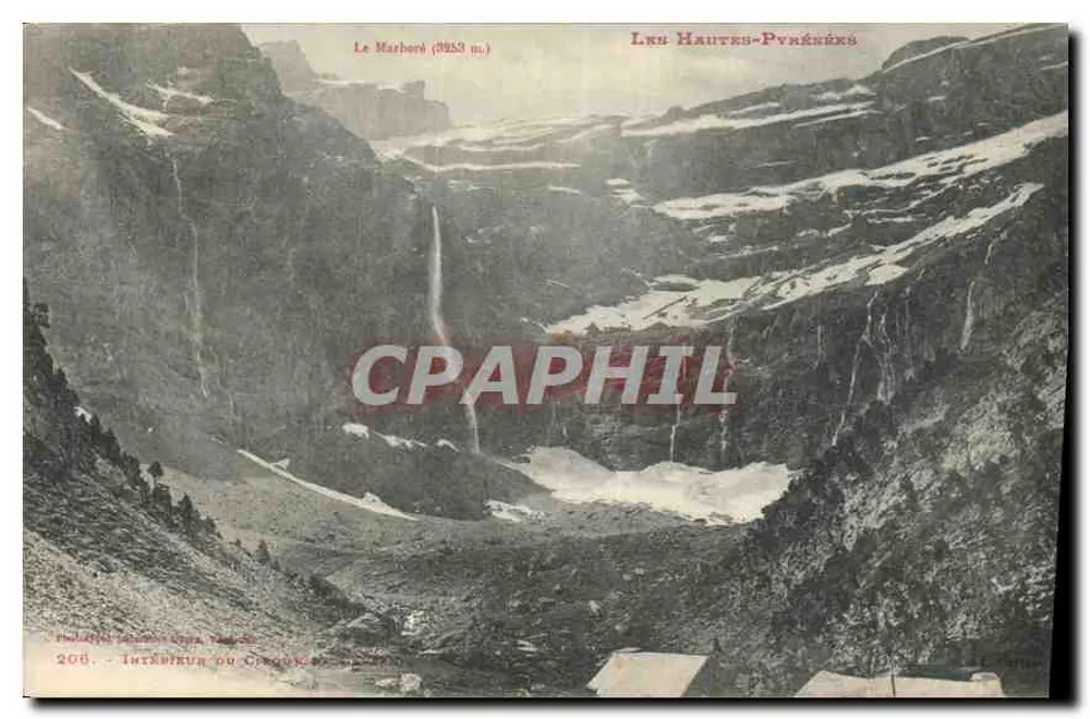 O Marboré (3953 m.) — Interior do Circo — Hautes-Pyrénées - Frente