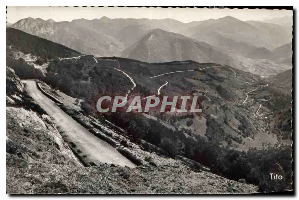 Col d'Aspin — Descida para Arreau — editor M. Berjaud, 1153 - Frente