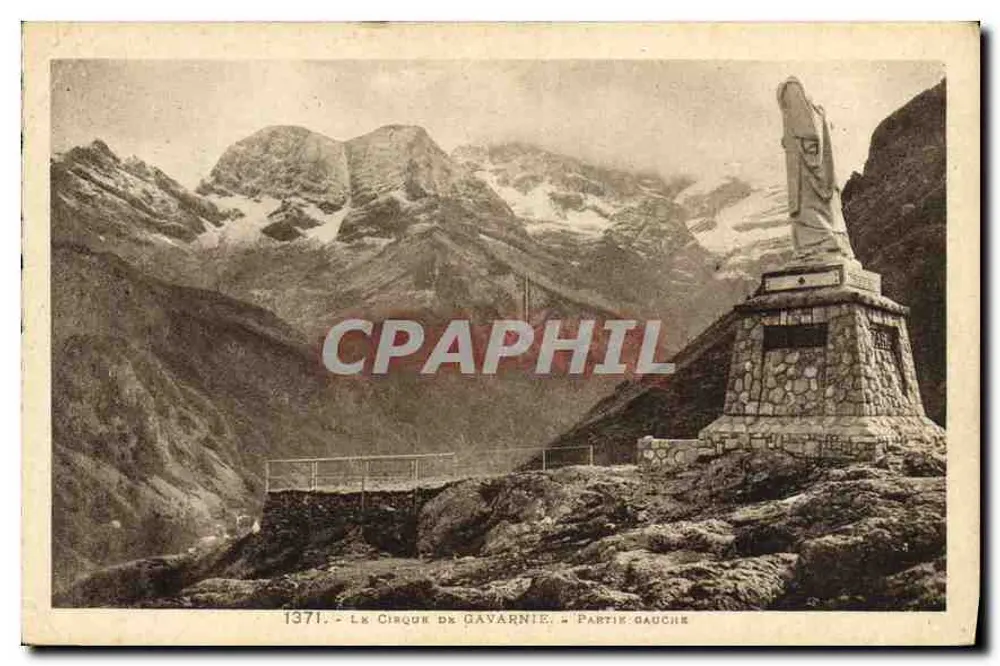 O Circo de Gavarnie - Parte esquerda — editor Labouchie Frères Toulouse, n° 1371 - Frente