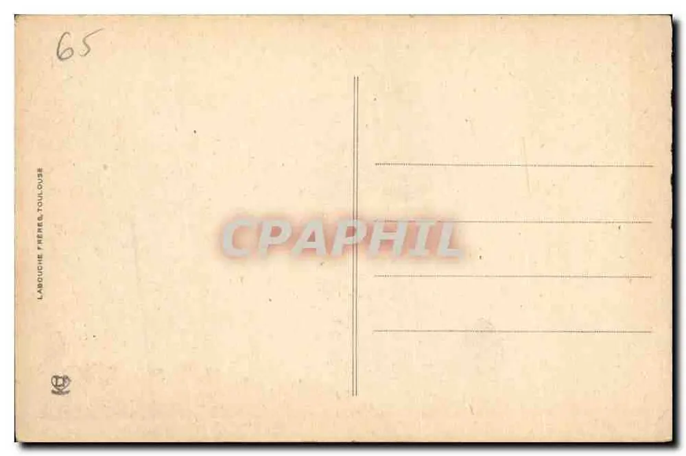 O Circo de Gavarnie - Parte esquerda — editor Labouchie Frères Toulouse, n° 1371 - Verso
