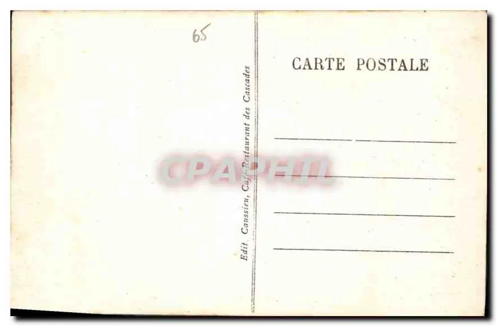 GAVARNIE — O Caos — Editor Caussien, n° 282 - Verso