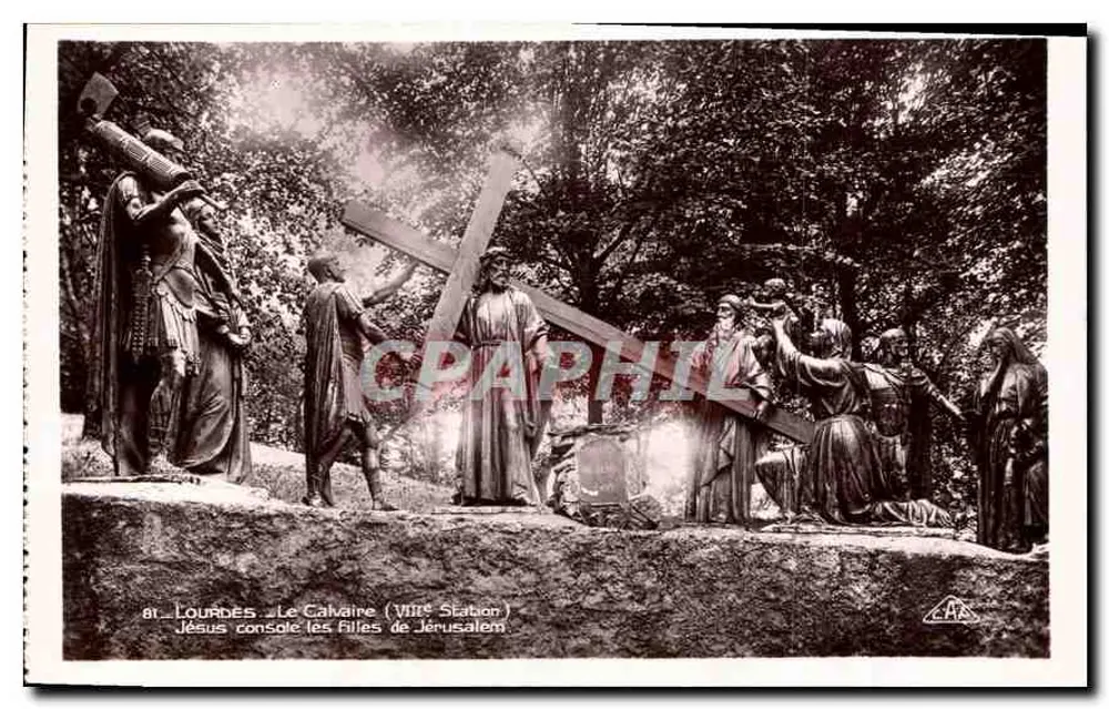 Lourdes - Der Calvary (8. Station) - Jesus tröstet die Frauen von Jerusalem - C.A.P. Straßburg - Vorderseite