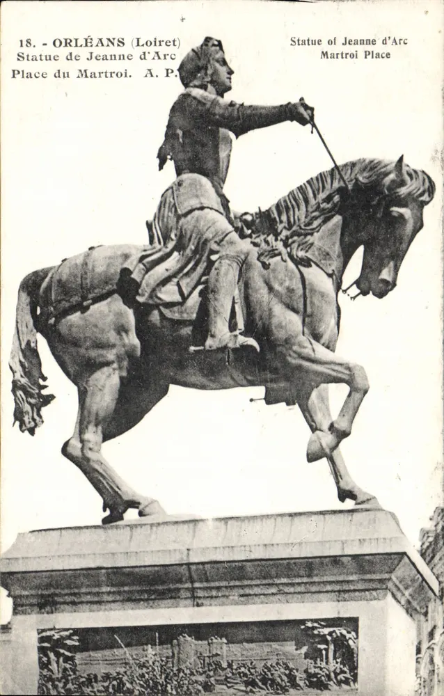 Orléans (Loiret) — Statue der Jeanne d'Arc — A. P. (Verlag) - Vorderseite