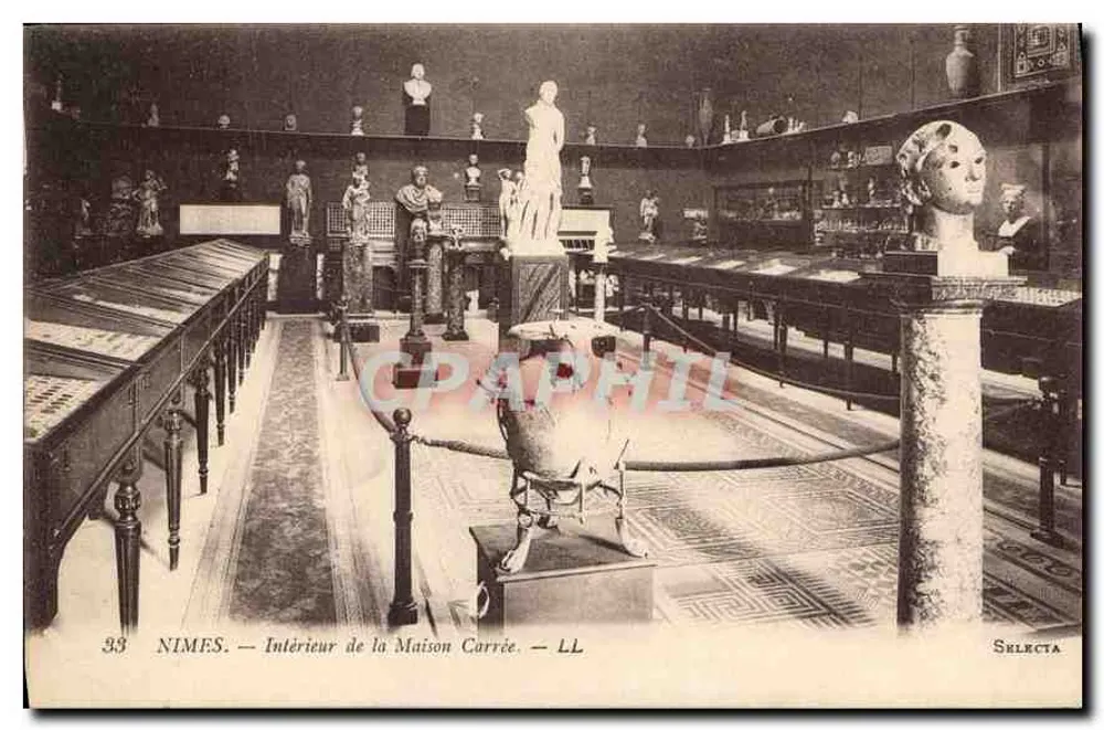 Nîmes — Interior da Maison Carrée — LL - Verso