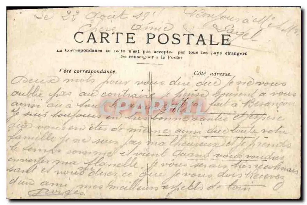 PARIS — O ponte au Change — editor não visível, número de série não legível - Verso