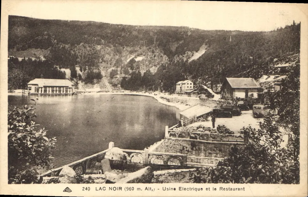 Lago Nero (960 m. Alt.) — Centrale Elettrica e Ristorante — Edizione Benitz-Trois-Epis - Recto
