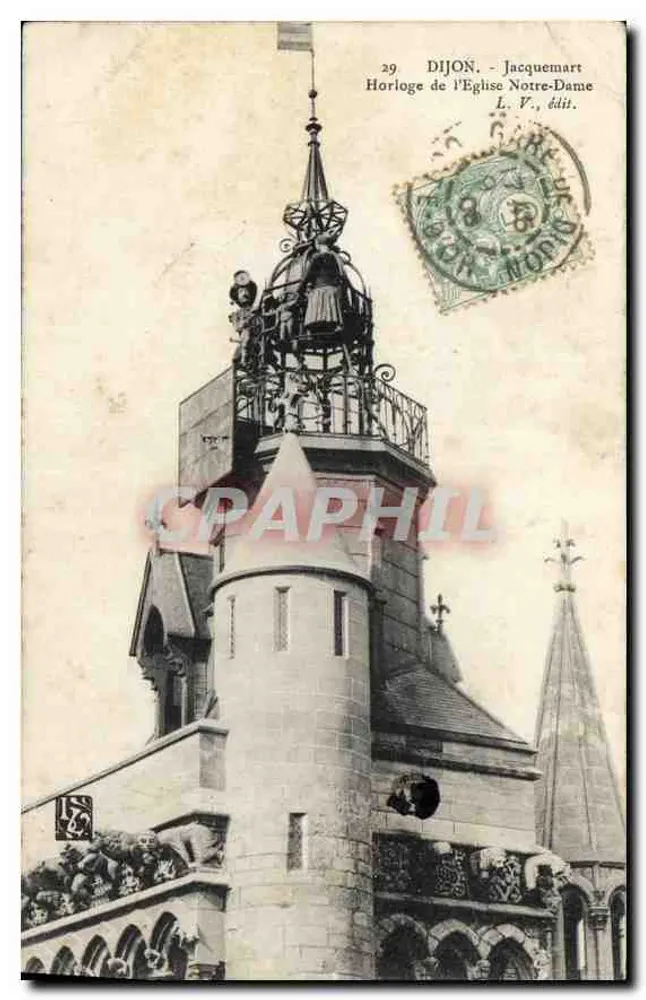 Dijon - Uhr der Kirche Notre-Dame — Jacquemart, L. V., Verlag - Vorderseite