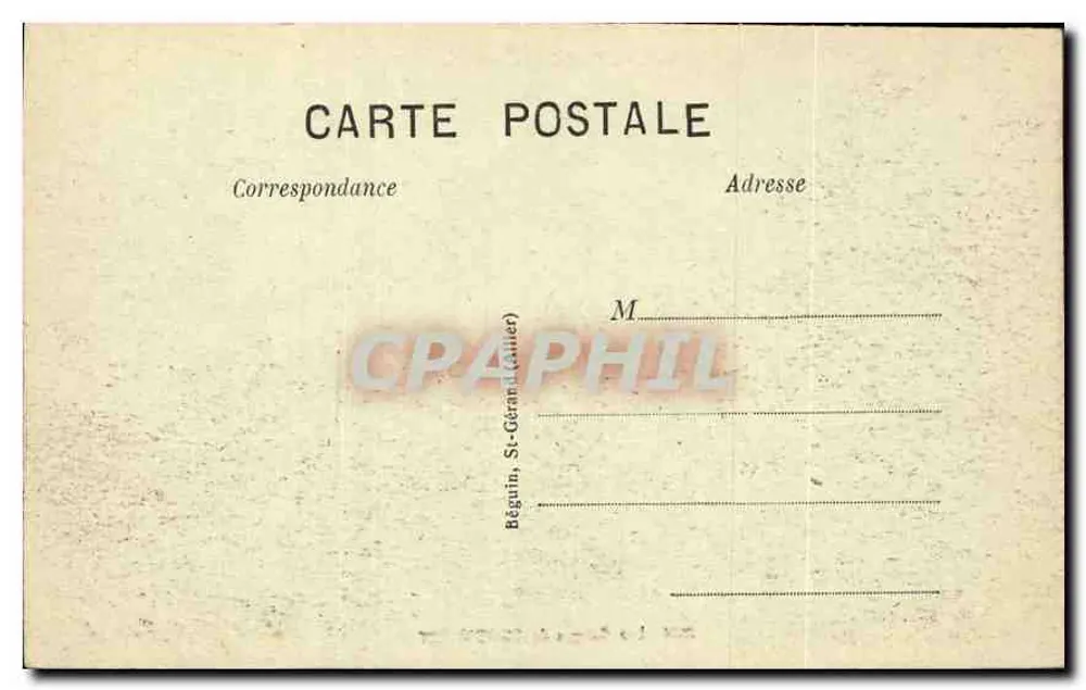 Die Schluchten von Chouvigny — Das pittoreske Auvergne — Ideal, Nr. 2851 - Rückseite