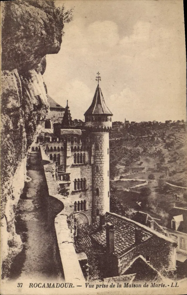 Rocamadour — Ansicht vom Haus der Marie — LL, Nr. 37 - Vorderseite