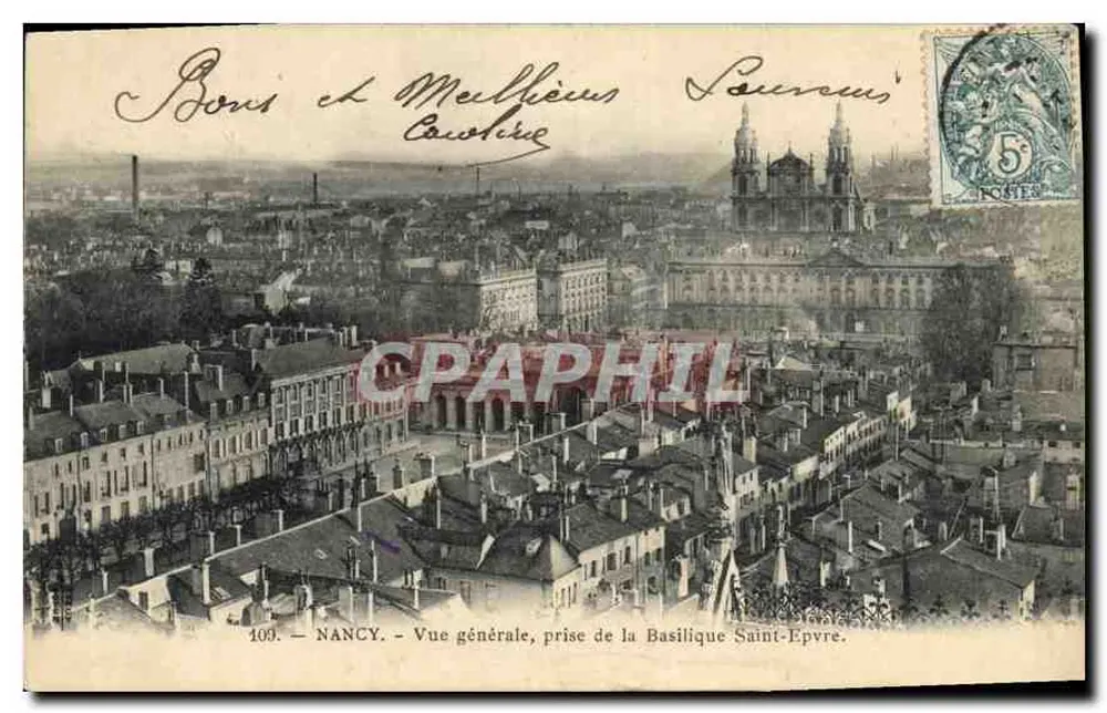 NANCY — Vista geral, tirada da Basílica de São Epvre - Frente