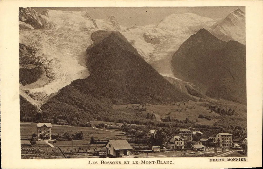 Les Bossons e o Monte Branco — Foto Monnier - Frente