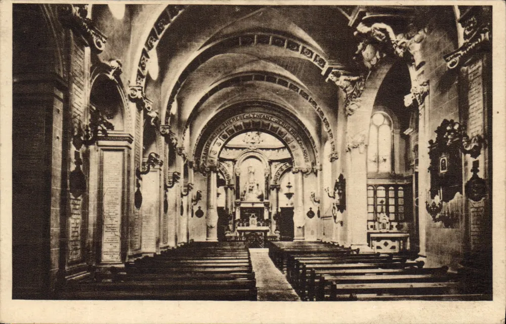 Innenansicht der Carmelitenkapelle in Lisieux — unbekannter Verleger, Nr. 40 - Vorderseite