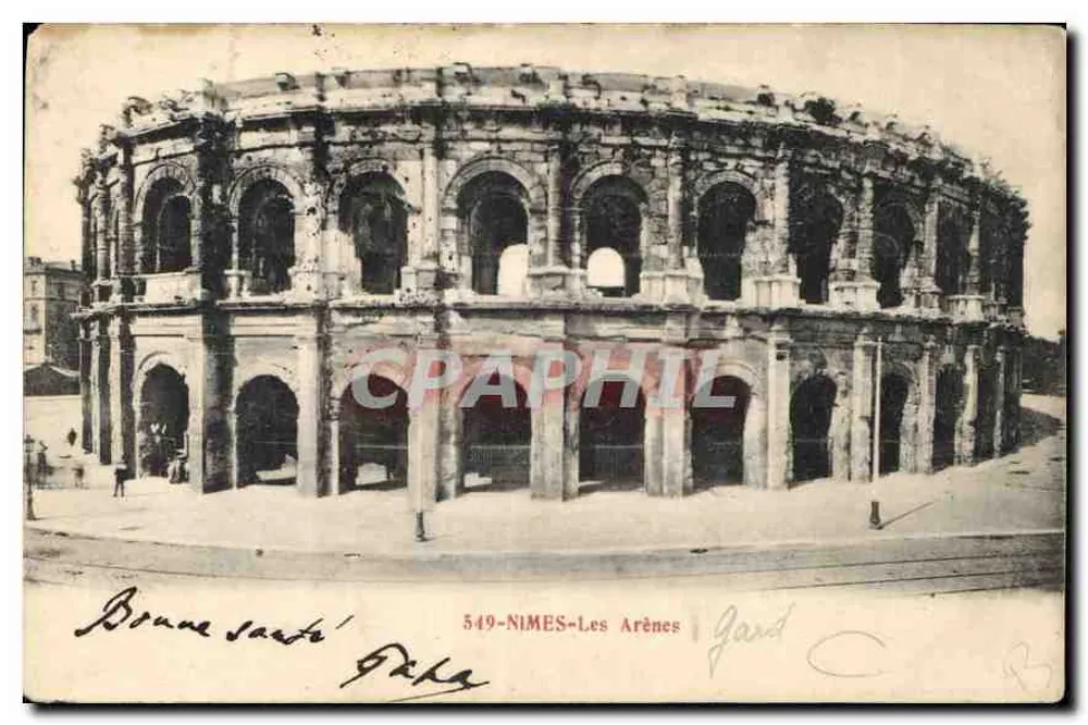 Nîmes - As Arenas — editor desconhecido, n° de série 549 - Frente