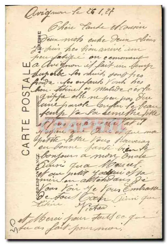 Notre-Dame de Rochefort (Gard) — Weg zum Heiligtum — Verlag: C. P. A. (Nr. 288) - Rückseite