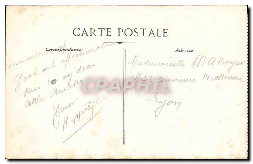 Nîmes - A Torre Magne — vista da torre romana em ruínas, com duas pessoas no primeiro plano — editor não visível, n° 32 - Verso