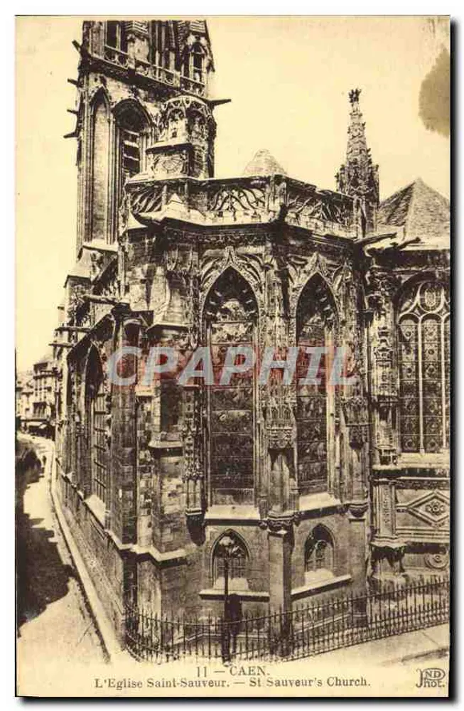A Igreja de São Salvador — Caen — Editor: Neuhuëm Frères, Paris-Corbeil - Frente