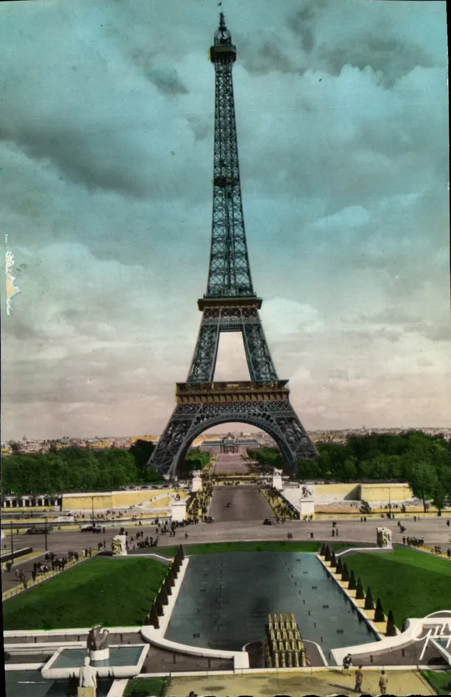 Die Eiffelturm — Ansicht vom Palais de Chaillot — Éd. d'Art "GUY", Paris, n° 801 - Vorderseite