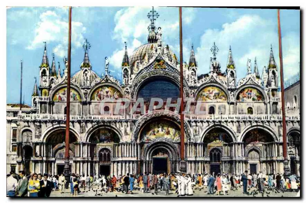 Veneza - Basílica de São Marcos - Fachada — Graphphil, n°2 - Frente