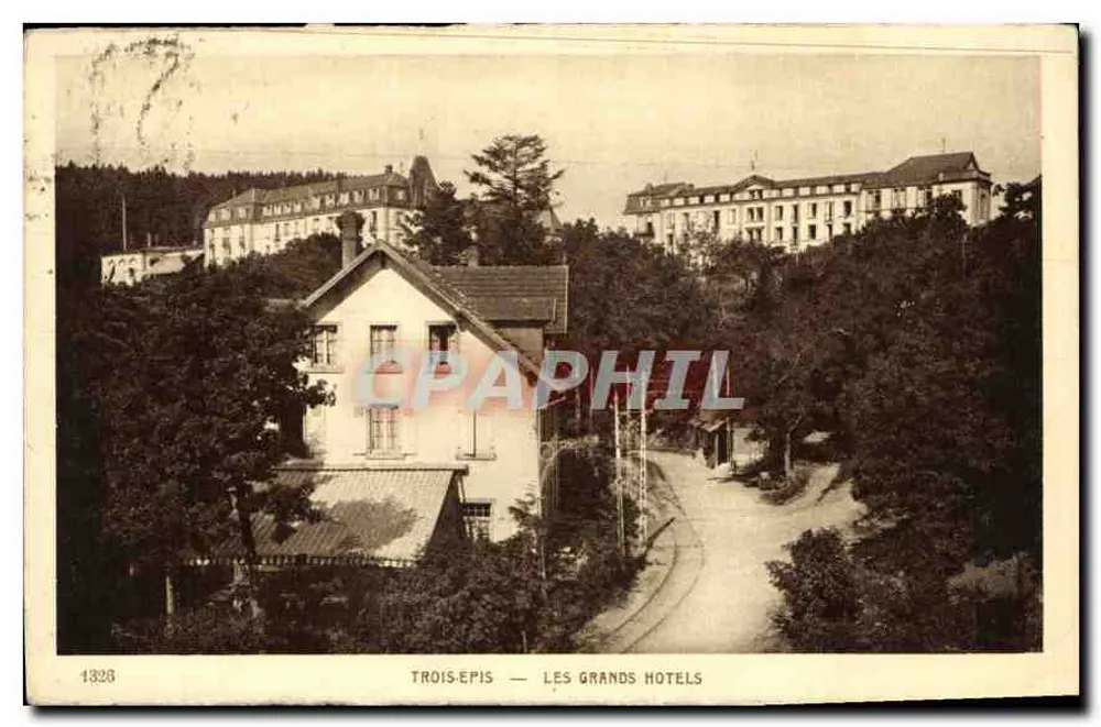 Trois-Épis — Os Grandes Hoteis — Editor BRAUN & Cie, n° 1326 - Frente