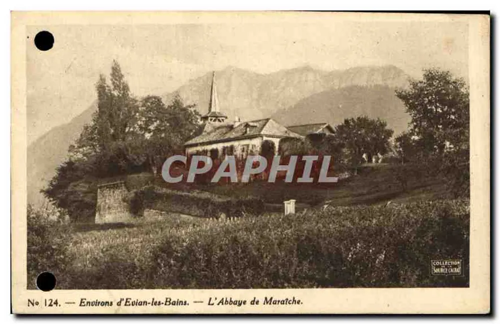 Arredores de Euian-les-Bains — A Abadia de Maratche — Coleção Socrit Larma, n°124 - Frente