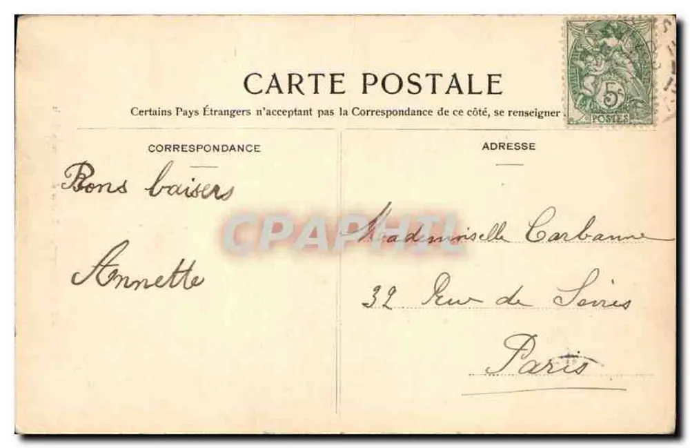 Nemours — Rocher de Pierre-le-Sault — SIRON Editor, n° 471 - Verso