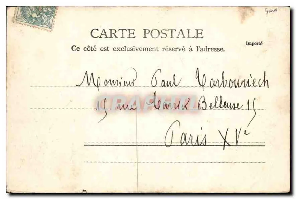 La Tour-Magne — ruínas de um castelo em Plimes — R.&J.D. 10444,35 - Verso