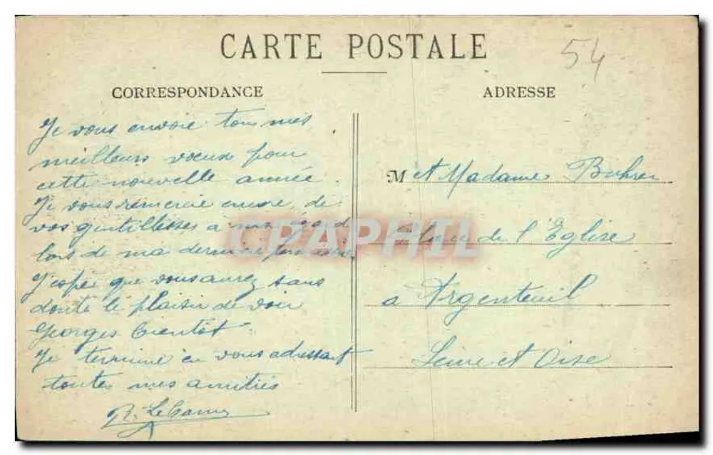 Toulouse — De Kathedraal — Binnenkant — Fototypie Daniel Delboy, Mirscourt - Achterkant