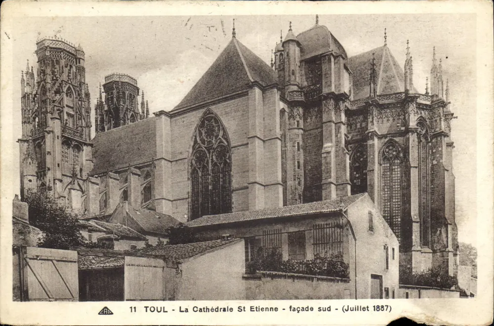 Toul - Kathedrale Saint-Étienne - Südseite - Juli 1887 - Vorderseite