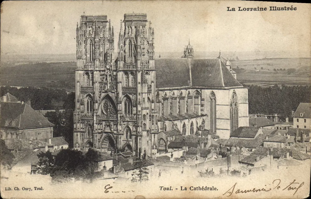 Toul - Die Kathedrale — La Lorraine Illustrée, Lib. Ch. Oury, Toul - Vorderseite
