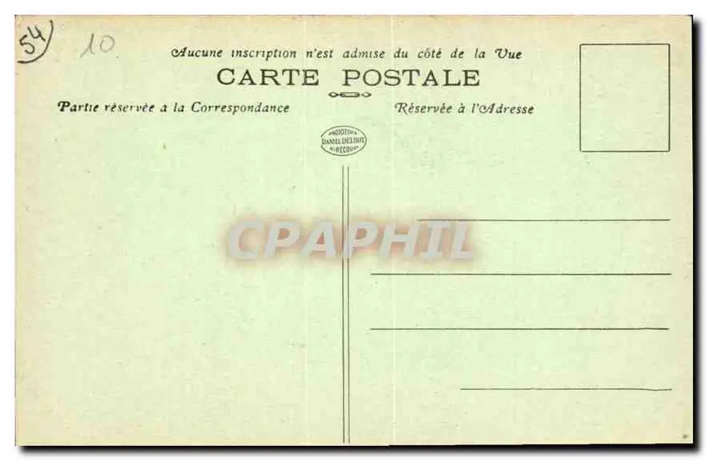 Toul — A Catedral, vista do Claustro — Editor Daniel Delhaye, n° 107 - Verso