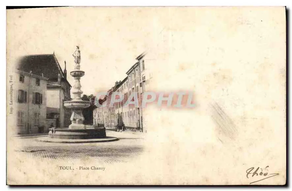 Toul - Plac Chanzy — wydawca Lamothe, Toul, numer seryjny 54 - Awers