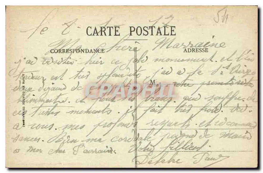 Toul Pittoresque — Die Kathedrale — Gondolle et Urbain, Toul, Republik - Rückseite