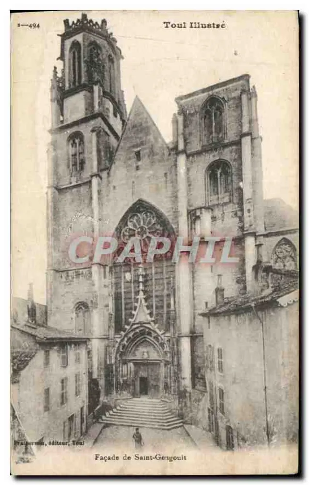 Fachada de Saint-Georgult — Toul — editor Praiherme, n° 494 - Frente