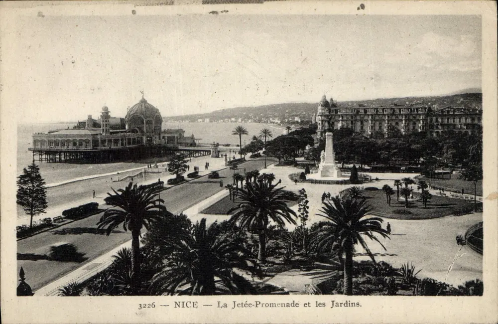 NICE — A Jetée-Promenade e os Jardins — Edições CANDILLOT, n° 3226 - Frente