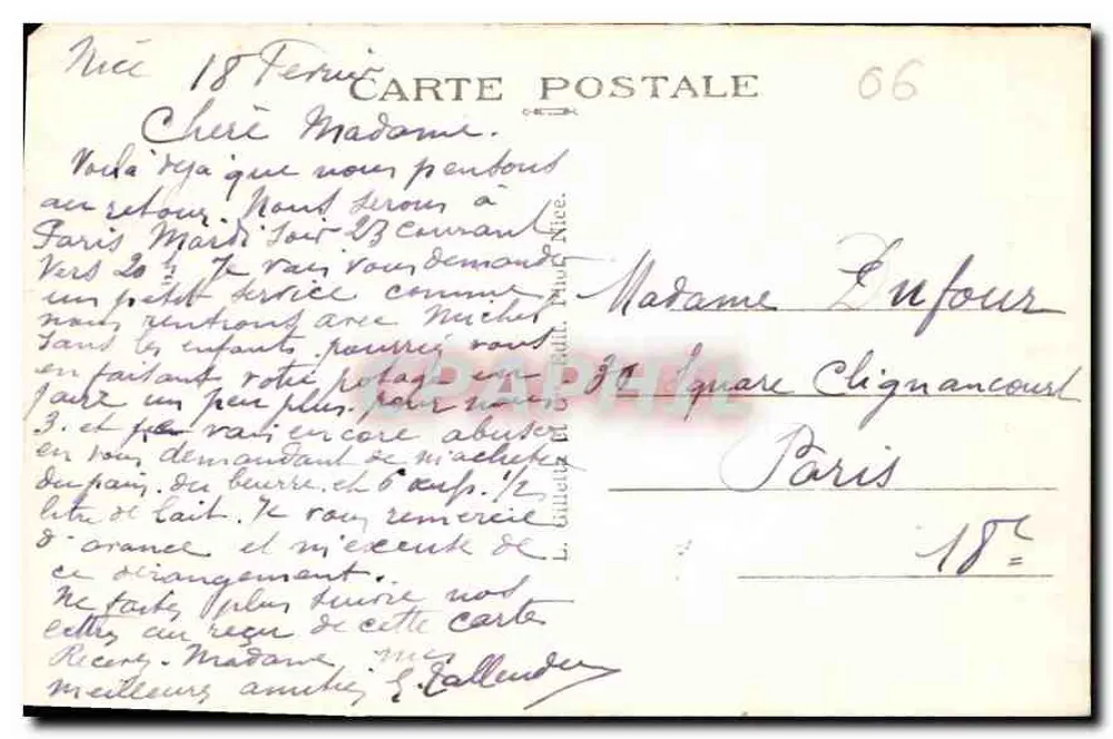 Nice — Os Jardins Albert Ier — 75 - Verso