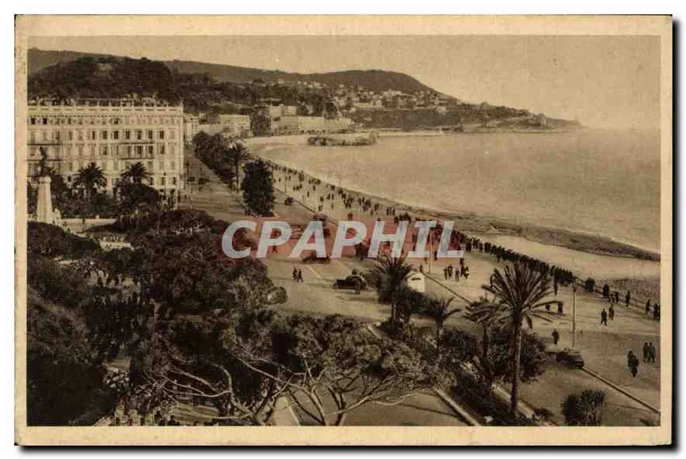 Aussicht der Promenade des Anglais in Nice — Côte d'Azur — Verlag L. Gilletta et Cie, 132, Nice - Vorderseite