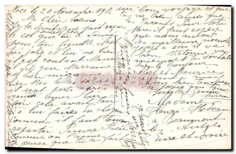 Criança com buquê — paisagem fluvial — DIX 675 - Verso
