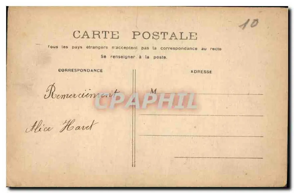 Menina segurando um buquê de flores — Saserac — n°10 - Verso