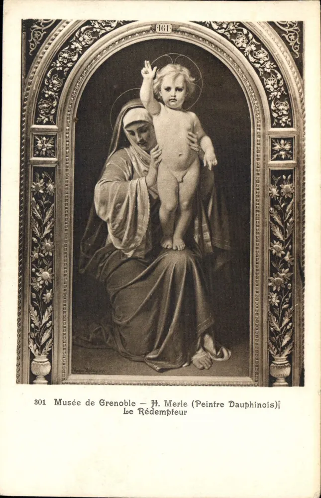 Museum von Grenoble — H. Merle (Dauphinois Maler) — Der Erlöser - Vorderseite