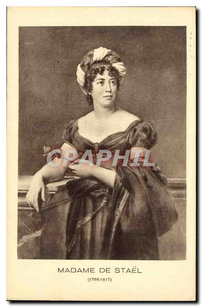 Madame de Staël — (1766-1817) — BRAIN & Cie, Paris (França) — n° 17131 - Frente