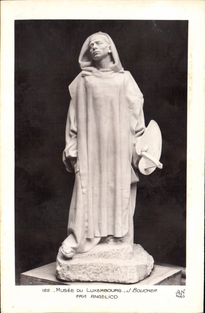 Statue von Fra Angelico — Museum Luxembourg — J. Boucher - Vorderseite