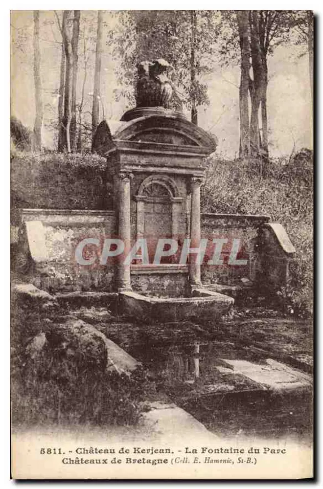Schloss Kerjean — Fontaine du Parc — Verlag E. Hamonic, St-B. - Vorderseite
