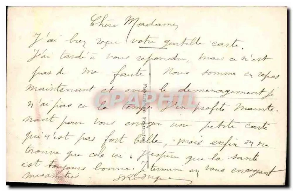 Menina sorridente — com flores — A.B.M. n°174 - Verso