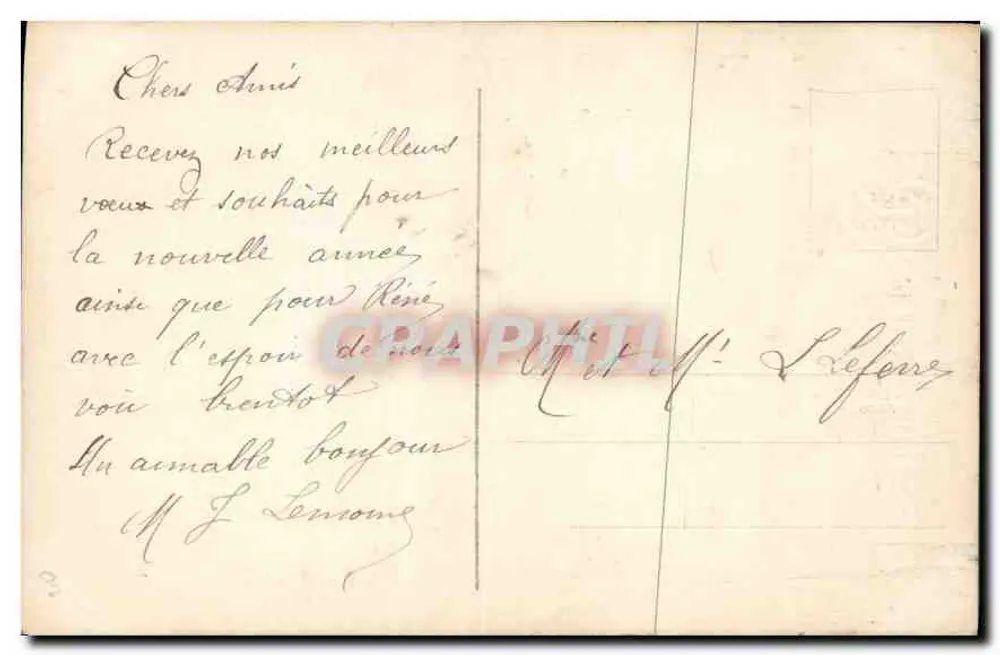 Kind met bloemenmand — Goed jaar Regina — Regina - Achterkant