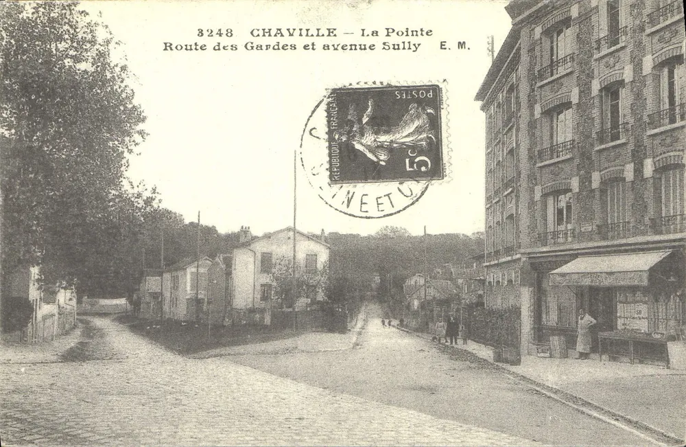 Chaville — Die Spitze — Route des Gardes und Avenue Sully — E.M. — n°3248 - Vorderseite